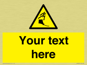 Custom warning kite flying near powerlines